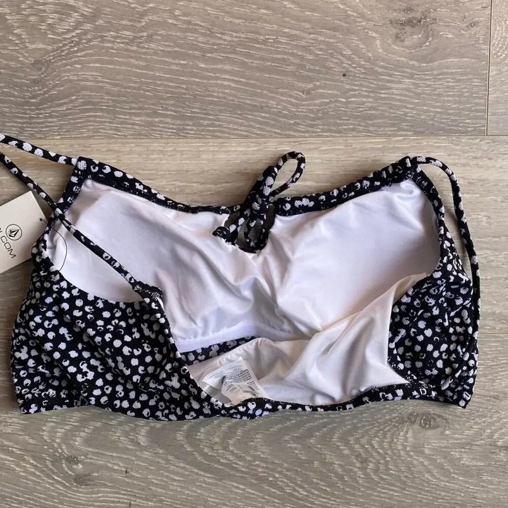 Volcom Black and White bikini top